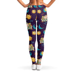 Cute Cartoon Aries Pattern Print Women's Leggings