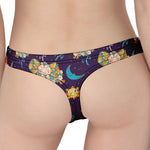 Cute Cartoon Aries Pattern Print Women's Thong