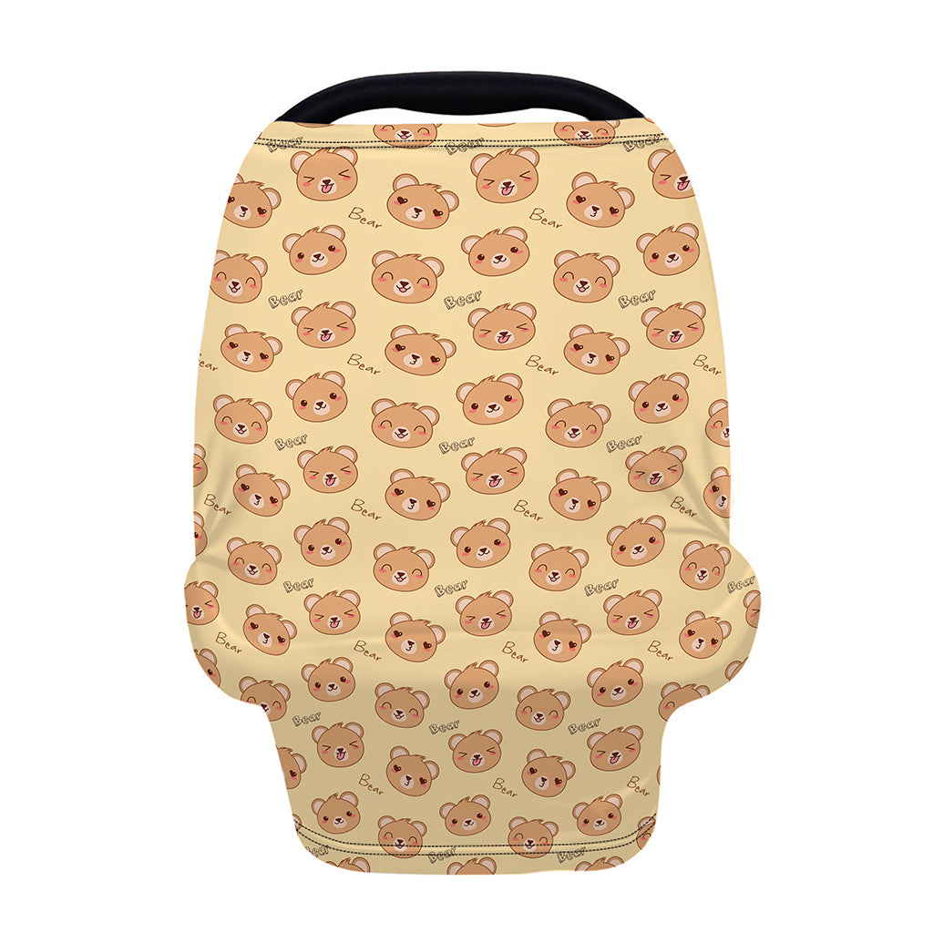 Cute Cartoon Baby Bear Pattern Print Baby Seat Cover