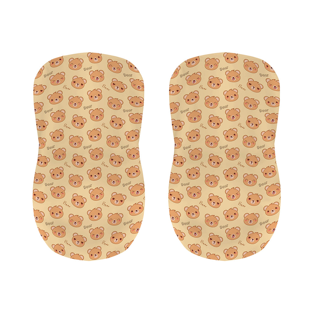 Cute Cartoon Baby Bear Pattern Print Bar Stool Covers