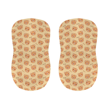 Cute Cartoon Baby Bear Pattern Print Bar Stool Covers