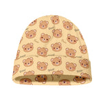 Cute Cartoon Baby Bear Pattern Print Beanie