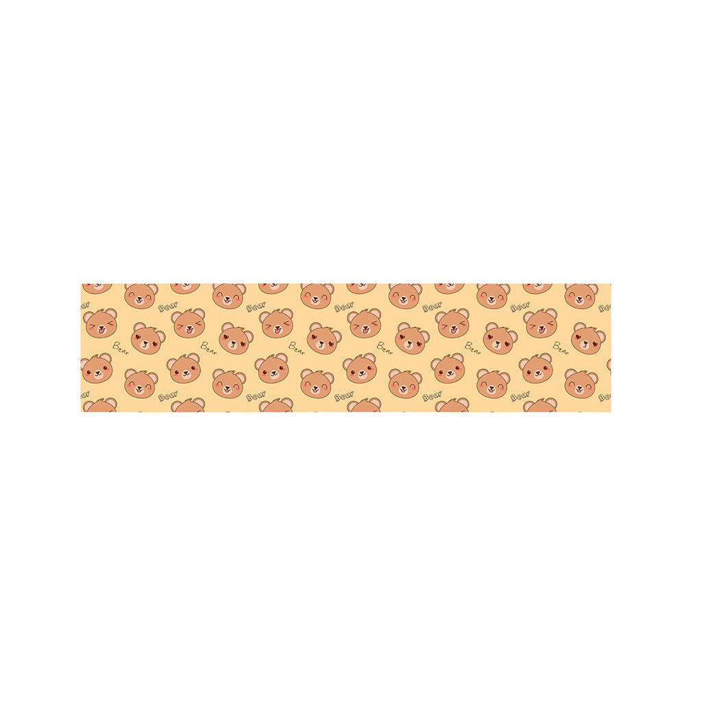 Cute Cartoon Baby Bear Pattern Print Bed Runner