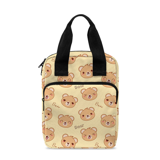 Cute Cartoon Baby Bear Pattern Print Bible Tote Bag
