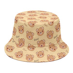 Cute Cartoon Baby Bear Pattern Print Bucket Hat