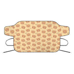Cute Cartoon Baby Bear Pattern Print Car Windshield Snow Cover