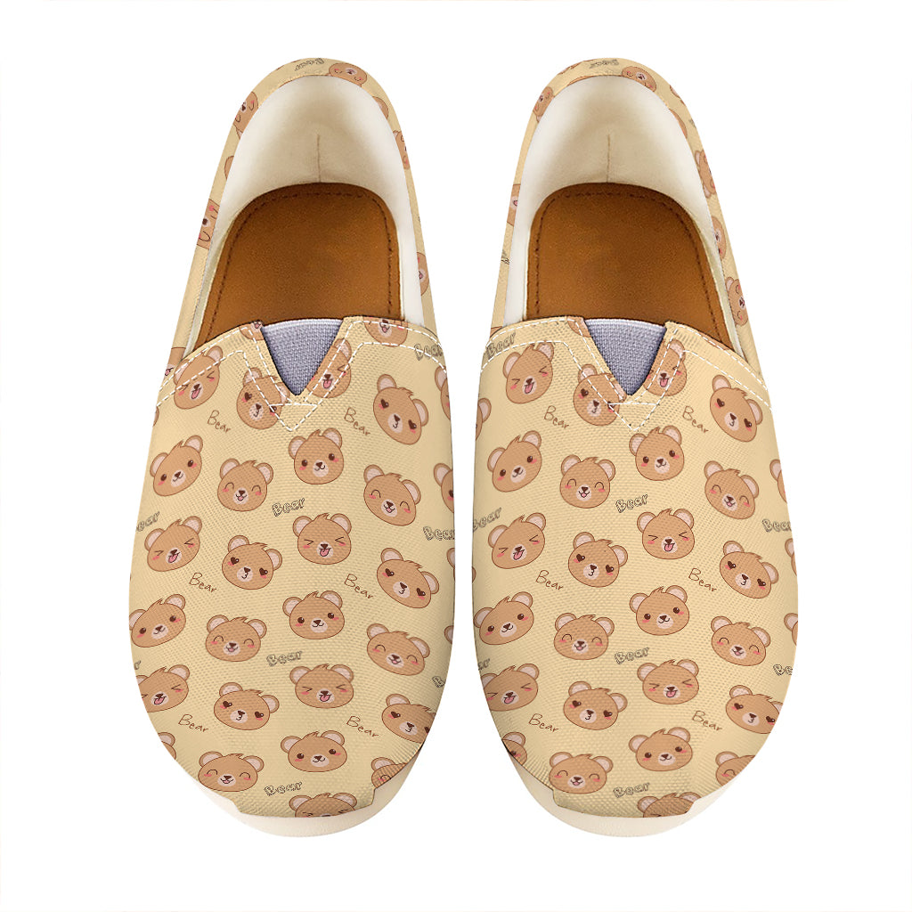 Cute Cartoon Baby Bear Pattern Print Casual Shoes