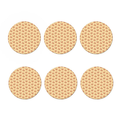 Cute Cartoon Baby Bear Pattern Print Coaster Set