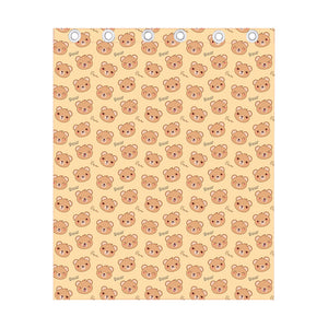 Cute Cartoon Baby Bear Pattern Print Curtain