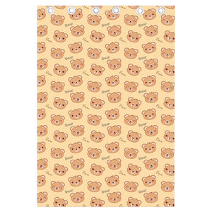 Cute Cartoon Baby Bear Pattern Print Curtain