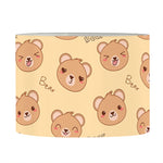 Cute Cartoon Baby Bear Pattern Print Drum Lamp Shade