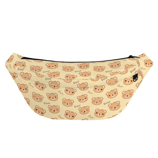 Cute Cartoon Baby Bear Pattern Print Fanny Pack