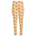 Cute Cartoon Baby Bear Pattern Print High-Waisted Pocket Leggings