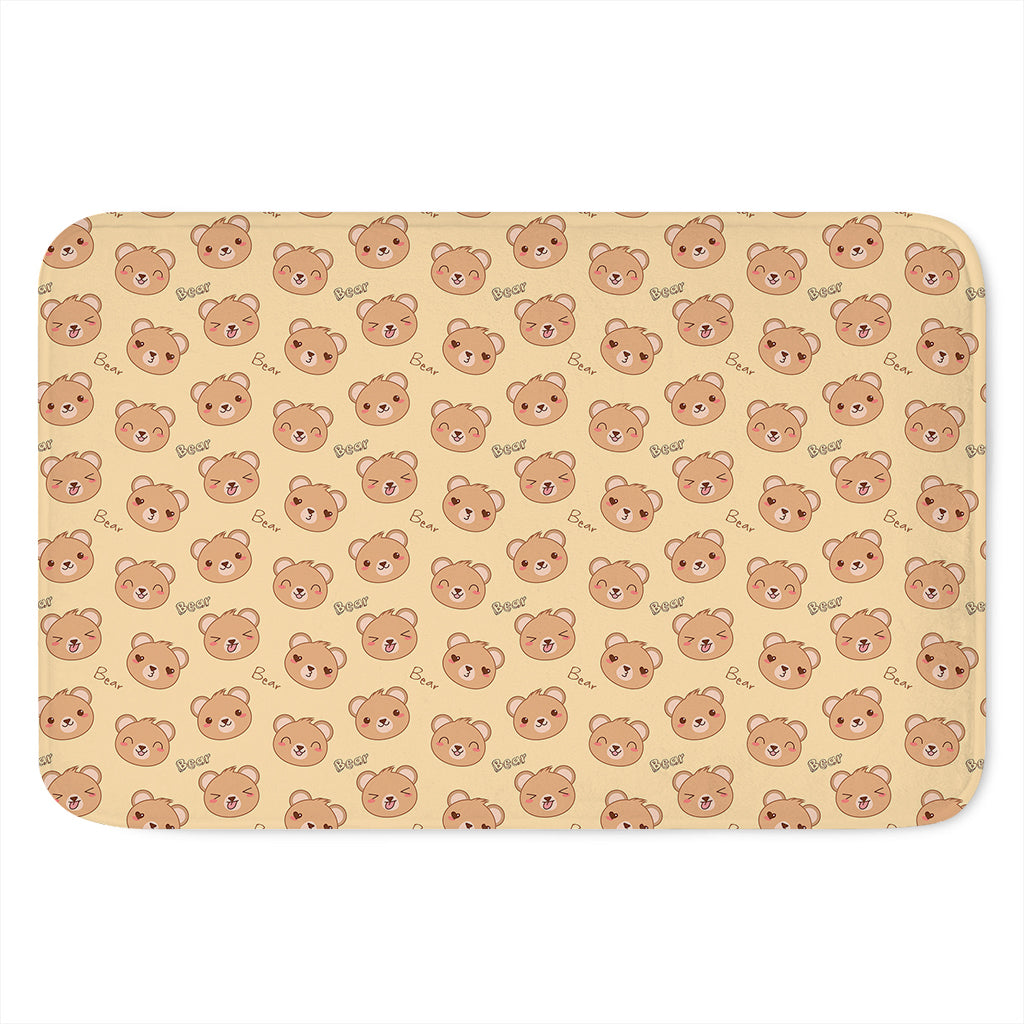 Cute Cartoon Baby Bear Pattern Print Indoor Door Mat