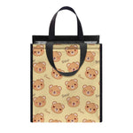 Cute Cartoon Baby Bear Pattern Print Insulated Lunch Tote