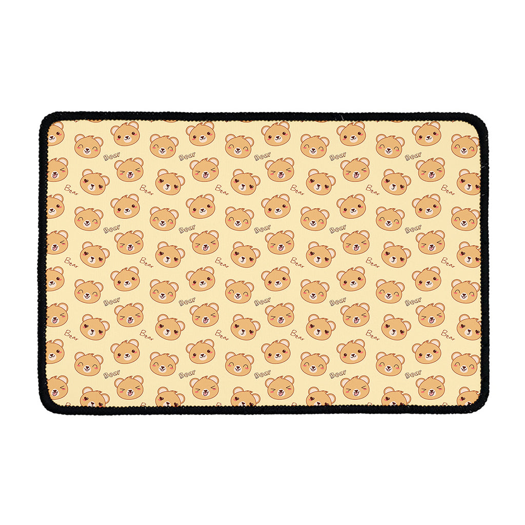 Cute Cartoon Baby Bear Pattern Print Kitchen Mat