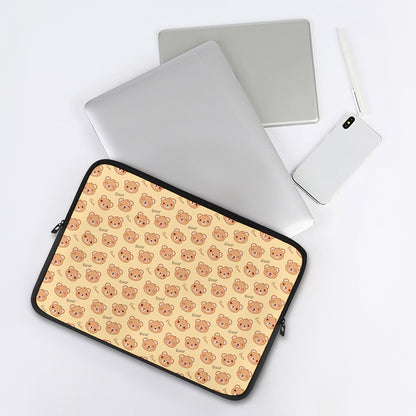 Cute Cartoon Baby Bear Pattern Print Laptop Sleeve