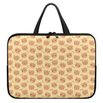 Cute Cartoon Baby Bear Pattern Print Laptop Sleeve With Handle