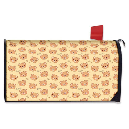 Cute Cartoon Baby Bear Pattern Print Mailbox Cover