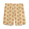 Cute Cartoon Baby Bear Pattern Print Men's Athletic Shorts