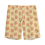 Cute Cartoon Baby Bear Pattern Print Men's Sports Shorts