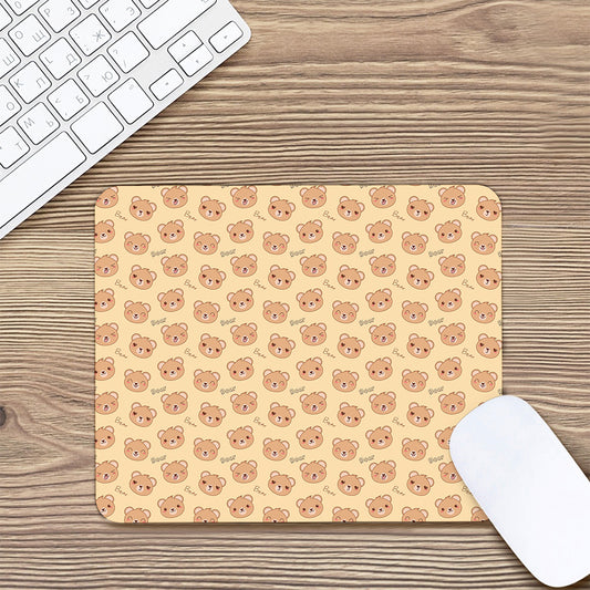 Cute Cartoon Baby Bear Pattern Print Mouse Pad