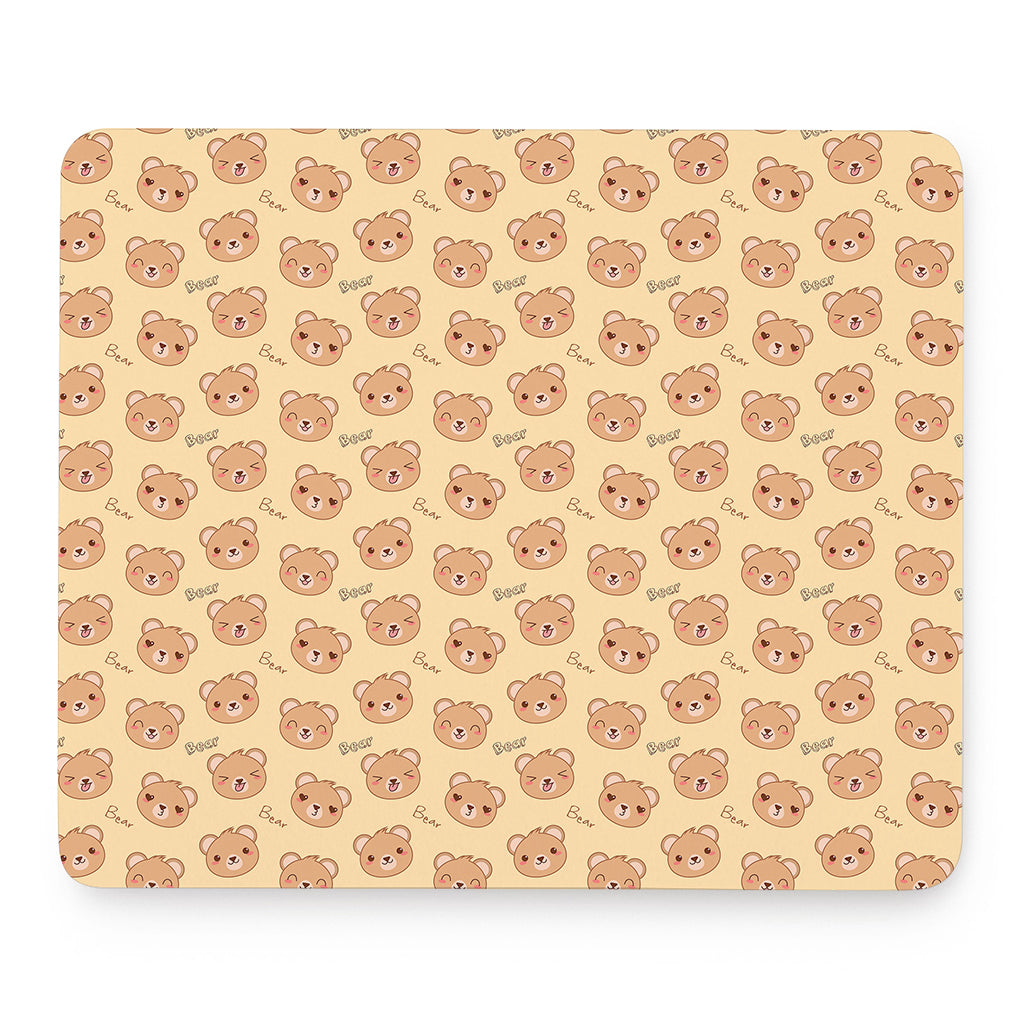 Cute Cartoon Baby Bear Pattern Print Mouse Pad
