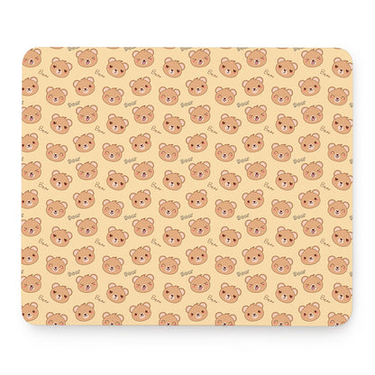 Cute Cartoon Baby Bear Pattern Print Mouse Pad