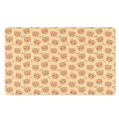Cute Cartoon Baby Bear Pattern Print Polyester Doormat