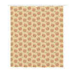 Cute Cartoon Baby Bear Pattern Print Polyester Shower Curtain