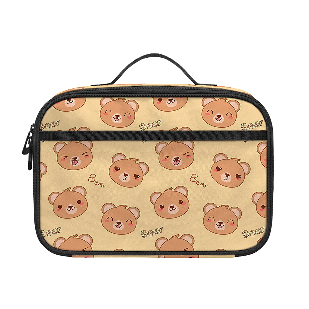 Cute Cartoon Baby Bear Pattern Print Portable Lunch Bag