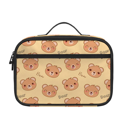 Cute Cartoon Baby Bear Pattern Print Portable Lunch Bag