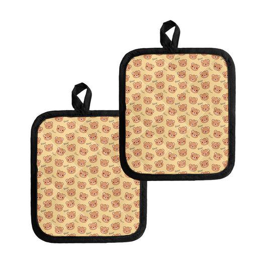 Cute Cartoon Baby Bear Pattern Print Pot Holders