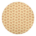 Cute Cartoon Baby Bear Pattern Print Round Blanket