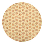 Cute Cartoon Baby Bear Pattern Print Round Blanket