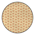 Cute Cartoon Baby Bear Pattern Print Round Floor Mat