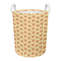 Cute Cartoon Baby Bear Pattern Print Round Laundry Basket