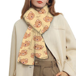 Cute Cartoon Baby Bear Pattern Print Scarf