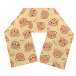 Cute Cartoon Baby Bear Pattern Print Scarf