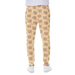 Cute Cartoon Baby Bear Pattern Print Scuba Joggers