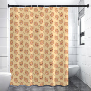 Cute Cartoon Baby Bear Pattern Print Shower Curtain