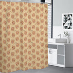 Cute Cartoon Baby Bear Pattern Print Shower Curtain