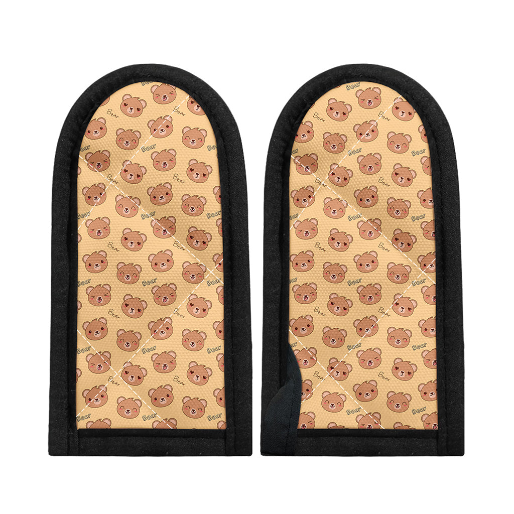 Cute Cartoon Baby Bear Pattern Print Skillet Handle Cover