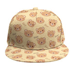 Cute Cartoon Baby Bear Pattern Print Snapback Cap