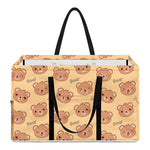 Cute Cartoon Baby Bear Pattern Print Utility Tote Bag