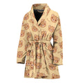 Cute Cartoon Baby Bear Pattern Print Women's Bathrobe