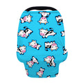 Cute Cartoon Baby Cow Pattern Print Baby Seat Cover