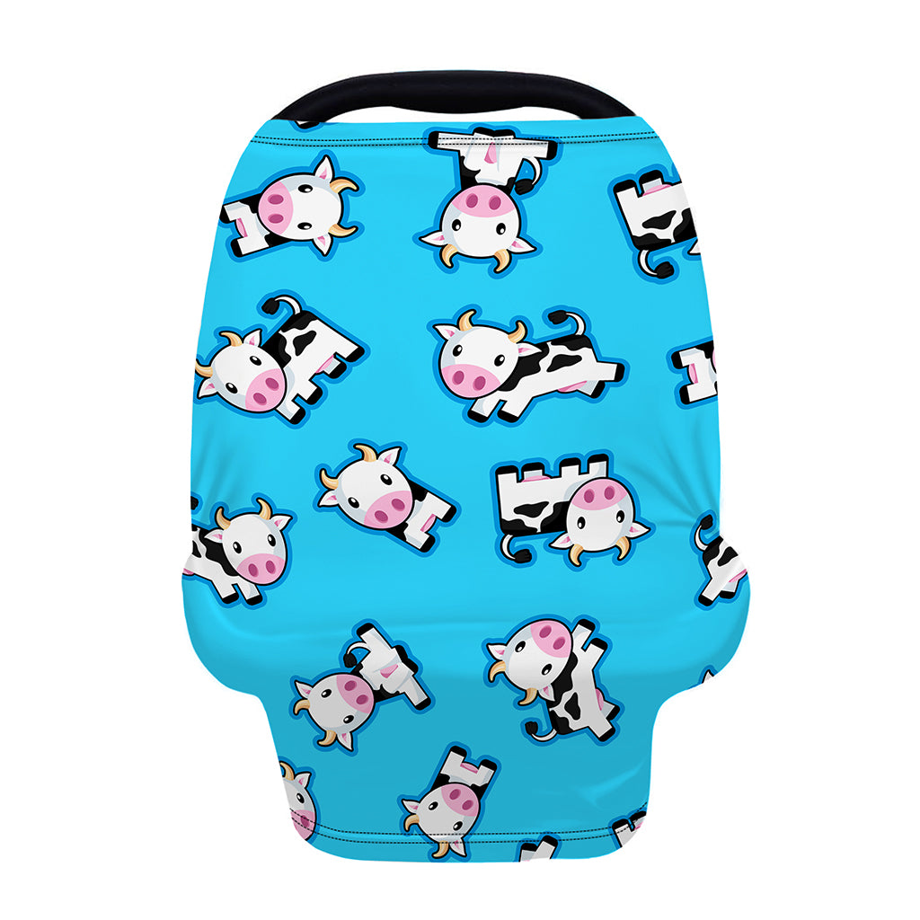 Cute Cartoon Baby Cow Pattern Print Baby Seat Cover