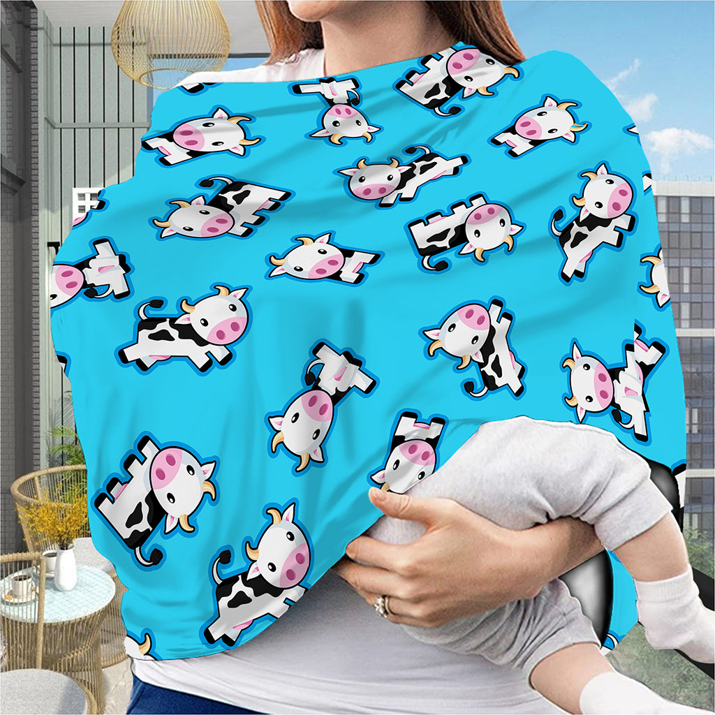 Cute Cartoon Baby Cow Pattern Print Baby Seat Cover