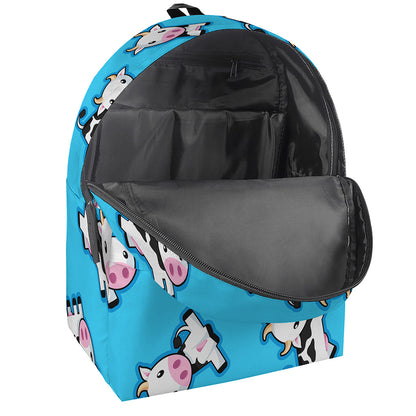 Cute Cartoon Baby Cow Pattern Print Backpack